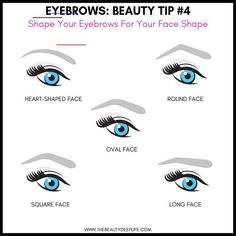 How To Shape Eyebrows, Brows Shaping, Brow Shapes, Mircoblading Eyebrows, Shape Eyebrows, Wide Set Eyes, Perfect Eyebrow Shape