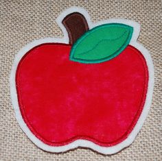 This listing is for ONE embroidered Apple shaped Applique Sew On patch. Patch measures approximately 5 x 4.5 inches. This is for the patch ONLY. Applique patches are SEW ON.  You attach to your own project. Made with quality, all new materials.  I do not mass produce or offer wholesale pricing on my applique patches.  If you need more patches than you see listed here, please message me to discuss availability. Shipping will be via the US Postal Service with Delivery Confirmation. I charge actual Waynesville Nc, Baby Flannel, Felt Patch, Purple Details, Applique Patches, Apple Shaped, Sew On Patch, Custom Patches, Embroidered Applique