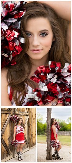 a girl in red and silver is posing for the camera