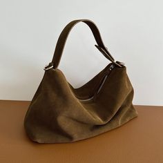 Material: Cowhide Lining: Cotton Size: 30*10*19CM (12*4*7") Suede Shoulder Bag, Vietnam Clothes, Suede Bag, Suede Handbags, Women Shoulder Bag, Inspo Board, Handbag Women, Handle Bag, Beauty Accessories