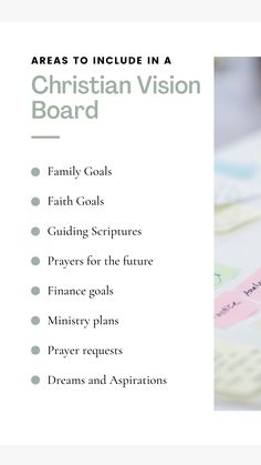 the front page of a church vision board