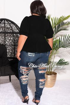 Polyester% 96 Spandex% 4 Model is wearing 1x Plus Size Date Night, Chic And Curvy, Baby Doll Top, Babydoll Top, Baby Doll, Peplum Top, Final Sale, Harem Pants, Baby Dolls