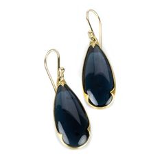 Gabriella Kiss Pear Shaped Blue Tourmaline Earrings | Quadrum Gallery Gabriella Kiss, Todd Reed, Hudson Valley Ny, Dark N Stormy, Tourmaline Earrings, Yellow Gold Earrings, Blue Tourmaline, Yellow Gold Earring, Hudson Valley