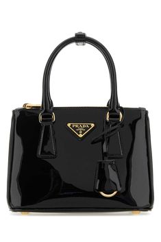 100% Patent calf leather Prada Purse Farfetch, Prada Handbags Leather, Prada Matinee Handbag, Luxury Designer Patent Leather Bag, Prada Handbags Black, Mini Prada Handbags, Prada Nylon Handbags, Luxury Modern Patent Leather Shoulder Bag, Luxury Patent Leather Bag With Glossy Finish