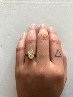 Clover Ring – Kasia J. Clover Ring, Future Engagement Rings, Marquise Cut Diamond, Marquise Diamond, Optical Illusion, Marquise Cut, Optical Illusions, Diamond Wedding Bands, Ring Shopping