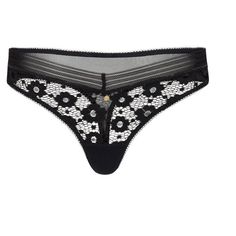 Nolie panty has delicate lace accents adorning the edges, adding a touch of femininity and sophistication and ensuring that you look and feel stunning every time you wear it. Elegant String Bottoms With Contrast Lace, Elegant Bottoms With Contrast Lace, Adore Me, Lace Thong, Women Lace, Jet Black, Floral Embroidery, Plus Size Outfits, Date Night