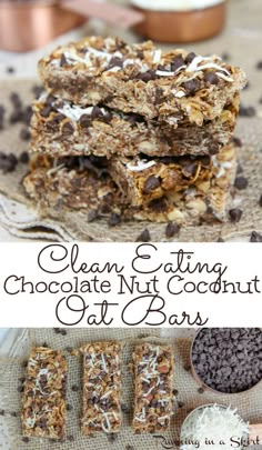 clean eating chocolate nut coconut bar recipe