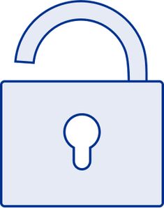 a padlock with a key on it