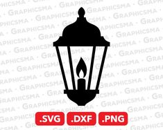 the svg dxf file is an old fashioned street light with a flame on it