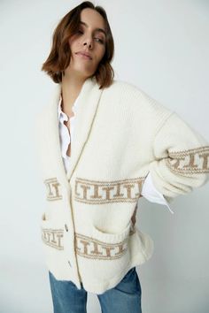 Baba Cardigan – TEJIDO Pitcairn Islands, Small Batch, Sweater Coats, Shawl Collar, Vintage Sweaters, Brunei, Fair Trade, Peru, Pullover Sweaters