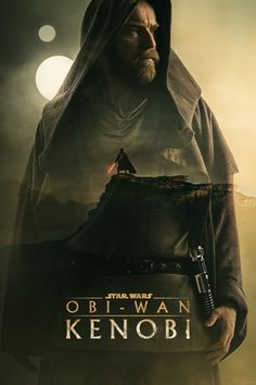 the poster for star wars, featuring obi - wan kenobi