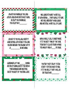 four printable christmas gift tags with the words, santa claus and snowflakes on them