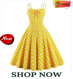 Dot Print Vrouwen Zomer Party Dress Hoge Taille Vintage A-lijn Jurk Retro A-line Summer Dress, Polka Dot Dresses For Spring Party, Polka Dot A-line Midi Dress For Spring, Polka Dot A-line Spring Midi Dress, Spring A-line Polka Dot Midi Dress, Retro Polka Dot Dresses For Party, Retro Summer Party Dress, Polka Dot A-line Party Dress, Vintage Polka Dot Summer Dresses