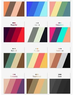 an image of different colors in the same color scheme