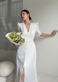 White silk dress, Midi Shirtdress, Silk Dress, Puff Sleeved short dress, Dresses Mid Calf Knee, Wedding Guest midi silk dress Silk Dress Midi, Midi Silk Dress, White Silk Dress, Formal Dresses With Sleeves, Vestidos Vintage, Silk Midi Dress, Dress Midi, Mid Dresses, White Silk