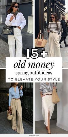 Old Money Spring, Elegant Classy Outfits, Preppy Spring, Classy Fits, Spring Outfit Ideas, Chique Outfits, Estilo Preppy, Money Aesthetic, Estilo Chic