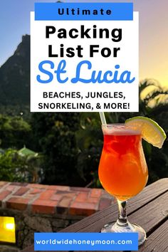 the ultimate packing list for st lucia beach, jungles, snorkeling and more