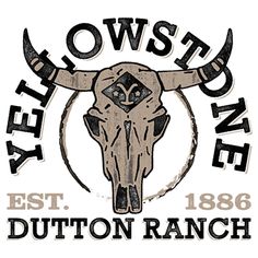 Get ready to head back to the West to watch the Dutton Family endure the dangerous and complicated ordeals of 19th century Montana ranching life in this officially licensed Yellowstone Bull Skull Tee! Featuring a large bull skull with the Dutton Family Ranch brand on its forehead and the words "Dutton Ranch, Yellowstone, Est. 1886." Bull Skull Shirt Vinyl, Dutton Ranch Yellowstone, Ranching Life, Dutton Family, Yellowstone T Shirts, Family Ranch, Desert Dreamer, Dutton Ranch, Skull Clothing