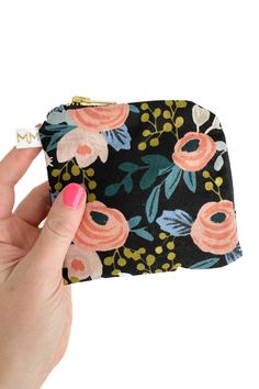 Midnight Garden Mini Travel Bag READY TO SHIP - Modern Makerie Mini Travel Bag, Bag With Compartments, Alcohol En Gel, Feminine Products, Medical Symbols, Midnight Garden, Garden Mini, Lipstick Gloss, Eye Drops