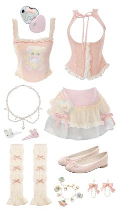 Kawaii Outfit Ideas, Fashion Top Outfits, Aesthetic Fits, Kawaii Fashion Outfits, Ulzzang Fashion, Japanese Outfits, Kawaii Clothes, Girly Fashion, Pretty And Cute