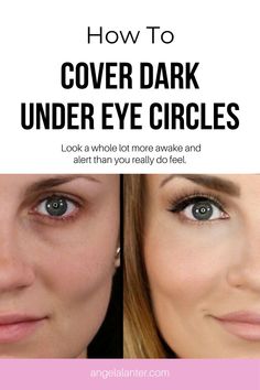 Best Eye Concealer For Older Women, Best Under Eye Concealer For Older Women, Eye Concealer For Older Women, Cover Under Eye Bags, Hide Dark Circles With Makeup, Dark Under Eye Circles, Dark Circles Makeup, Angela Lanter, Sunken Eyes