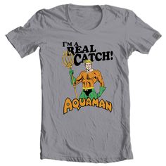 Aquaman T-shirt Retro Super Friends DC comics graphic Justice League tee DCO582- Comics and Cartoons T-shirts Super Friends, Cartoon Shirts, Cartoon T Shirts, Aquaman, Justice League, Graphic Tee Shirts, Grey Fashion, Retro Design, Fashion Tees