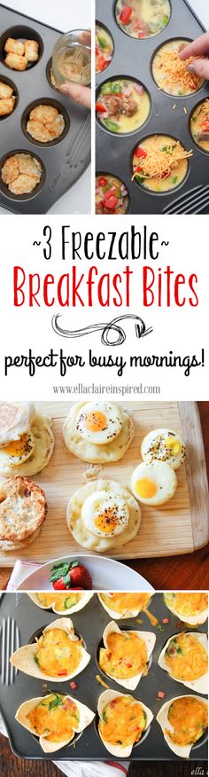 breakfast bites are perfect for busy mornings and they're ready to be eaten in the morning