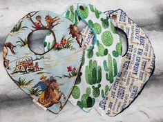 Bib Set - 3pc Set Barn Dandy Cowboy, Cactus, and Rodeo - DBC Baby Bedding Co Cowboy Cactus, Baby Gift Registry, Baby Boy Bedding, Boy Bib, Baby Crib Bedding, Rodeo Cowboy, Bib Set, Baby Bedding