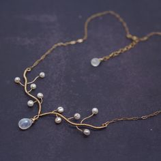 Whimsical White Wedding Necklaces, Elegant Hand Forged Necklaces For Gifts, Whimsical Gold Wedding Jewelry, Whimsical Gold Jewelry For Weddings, Delicate Hand Forged Jewelry, Delicate Hand Forged Jewelry For Wedding, Ethereal Gold Necklace As Gift, Dainty Hand Forged Wedding Jewelry, Ethereal Gold Necklace For Gift