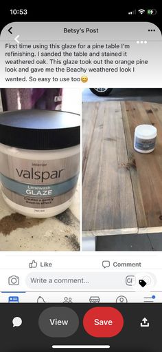 an instagram page with two images of the same product and one is being used as a table top