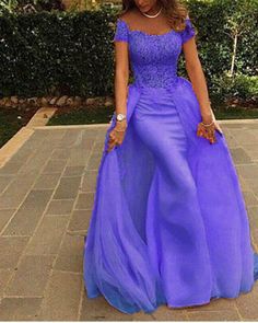 #lavenderpromdress Prom Season Tulle Mermaid Dress, Tulle Mermaid Dress For Prom, Prom Tulle Mermaid Dress, Purple Short Sleeve Evening Dress For Party, Blue Mermaid Dress For Banquet, Floor-length Tulle Mermaid Dress For Banquet, Tulle Floor-length Mermaid Dress For Prom, Floor-length Tulle Mermaid Dress For Prom, Princess Style Tulle Mermaid Wedding Dress