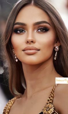 wedding updos bride Polished Makeup Look, Full Glam Makeup Looks Brown Eyes, Evening Makeup For Brown Eyes, Elegant Wedding Makeup For Brown Eyes, Day Makeup For Brown Eyes, Elegant Bridal Makeup Brown Eyes, Birthday Makeup Looks