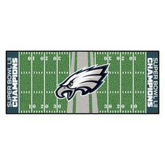 the philadelphia eagles football field runner mat