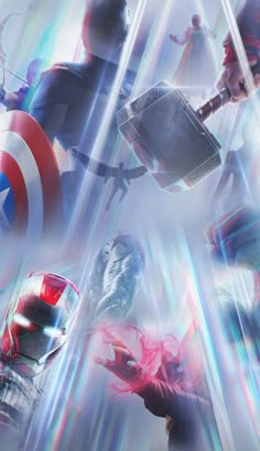 the avengers movie poster with captain america and iron man