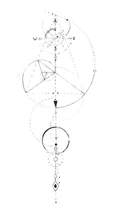 a drawing of an object with lines and dots