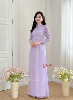 🌻Materia: Vải tơ crep Stretchy level: 0/10 🌻 The measurement of this ao dai (long dress) is in Vietnamese size (American size tends to be bigger for the same size). Please LOOK AT THE SIZE CHART CAREFULLY BEFORE ORDERING. There might have some chalk writings on the fabric due to making process. These marks can be washed away easily. 🌻🌻No returns or exchanges Buyer can contact seller about any issues with an order. 🌸 Follow us Facebook/aodaiemily www.aodaiemily.com 💜 Thank you very much!💜 Spring Purple Ao Dai, Elegant Fitted Purple Ao Dai, Purple Long Sleeve Ao Dai For Spring, Elegant Full Length Ao Dai For Spring, Vietnamese Dress Ao Dai, Chalk Writing, Ao Dai Vietnam, Vietnamese Dress, I'm Broke