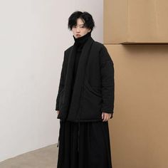 material: polyester , cotton SIZE unit:cm length 74 , bust/chest 133 , sleeve 46 , shoulder 68 Note: 1 inch = 2.54 cm, 1 cm = 0.39 inch note: measurement by hands allow 2-3cm errors which is normal Black Cotton Outerwear For Winter, Oversized Black Cotton Outerwear, Black Long Sleeve Outerwear For Work, Short Women, Women Coat, Big Pocket, Coat Winter, Winter Coats Women, Winter Coat