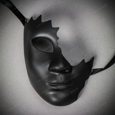 Product Description: 100% Brand New, High Quality Made From Plastic Resin This Mask Fits Most Adults Comes With Ribbons On 2 Sides To Wear And Keep The Mask In Place Feature: Perfect Costume Accessories For Halloween Party, Venetian Mardi Gras Carnival, Ball, Prom, Dance, Venetian Costume, Theater Play, And Any Mask Event The Phantom Bottom Crack Style Is One Of The Most Popular Masquerade Ball Party And Halloween Costume Dress Up Unpainted Blank Black Diy Matte Color Finish, The Mask Can Be A R Masquerade Mask Ideas Men, Goth Mask Masquerade Ball, Diy Phantom Of The Opera Mask, Bottom Half Mask, Absolver Mask, Black Full Face Costume Mask, Full Face Mask Design Ideas, Cool Mask Designs, Creepy Masquerade