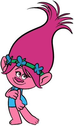 an image of a cartoon character with pink hair