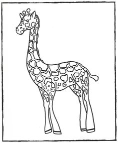 a black and white drawing of a giraffe with hearts on it's neck