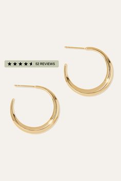 The perfect pair of classic hoops. Just the right size One Size Size One Size Size One Size Size One Size  | Quince | Women's Dress Up Hoops Earrings in Gold Vermeil Modern Crescent Hoop Earrings For Everyday, Elegant Crescent Hoop Earrings For Everyday, Tarnish Resistant Crescent Hoop Earrings, Everyday Crescent Hoop Earrings With Ear Wire, Crescent Hoop Earrings With Ear Wire, Minimalist Crescent Hoop Earrings, Gold Hoop Clip-on Earrings For Formal Occasions, Elegant Gold-tone Tarnish Resistant Hoop Earrings, Gold-tone Tarnish Resistant Hoop Earrings