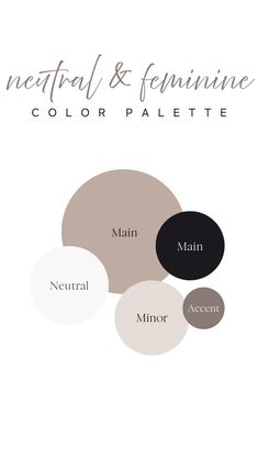 the neutral and feminine color palette