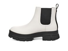 PRICES MAY VARY. Waterproof full-grain leather, Synthetic nubuck, Elastic gore upper Textile lining (UNIFI RPET, polyester), Microfiber lining Synthetic sockliner & Foam footbed Durable rubber outsole Kids Luggage, Ankle Bootie, Chelsea Boot, Winter White, Womens Uggs, Full Grain Leather, Ankle Booties, Bootie, Chelsea Boots