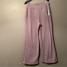 Nwt. Retails $69. See Pics For Condition And Measurements. The Wide Leg Opening Measures 12”! These Are A High Quality! Purple Relaxed Fit Full Length Bottoms, Purple Relaxed Fit Bottoms, Purple Relaxed Fit Wide Leg Pants, Purple Full Length Relaxed Fit Bottoms, Purple Sweatpants With Elastic Waistband, Casual Lavender High Waist Pants, Relaxed Fit Purple Bottoms With Elastic Waistband, Casual Purple Sweatpants For Loungewear, Casual Purple Wide Leg Sweatpants