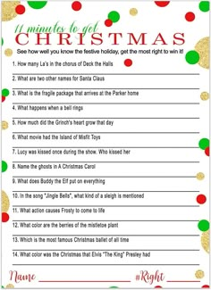 a printable christmas game for kids to play