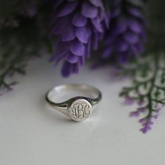 Sterling Silver Signet Ring-Personalized Rings-Monogram | Etsy Sterling Silver Monogram Rings, Minimalist Silver Monogram Ring, Minimalist Monogram Silver Ring, Engraved Initial Ring For Personalized Gift, White Gold Monogram Promise Ring, Classic Stamped Initial Ring, Monogram White Gold Promise Ring, Monogram Engraved Open Ring For Promise, Monogram Engraved Open Promise Ring