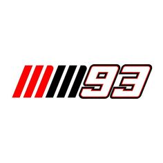 the number 95 logo is shown in red, black and white stripes on a white background