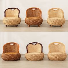 four different views of the same chair