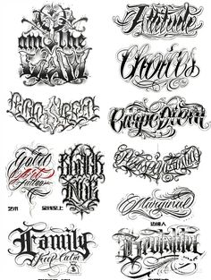 some type of lettering that i have done in different styles and colors, including the letters