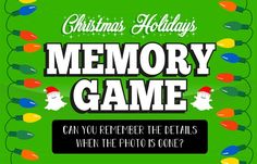 christmas holiday memory game can you remove the details when the photo is gone?